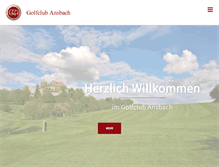 Tablet Screenshot of golf-ansbach.de